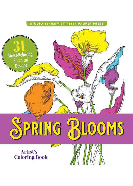 Spring Blooms Artist's Coloring Book