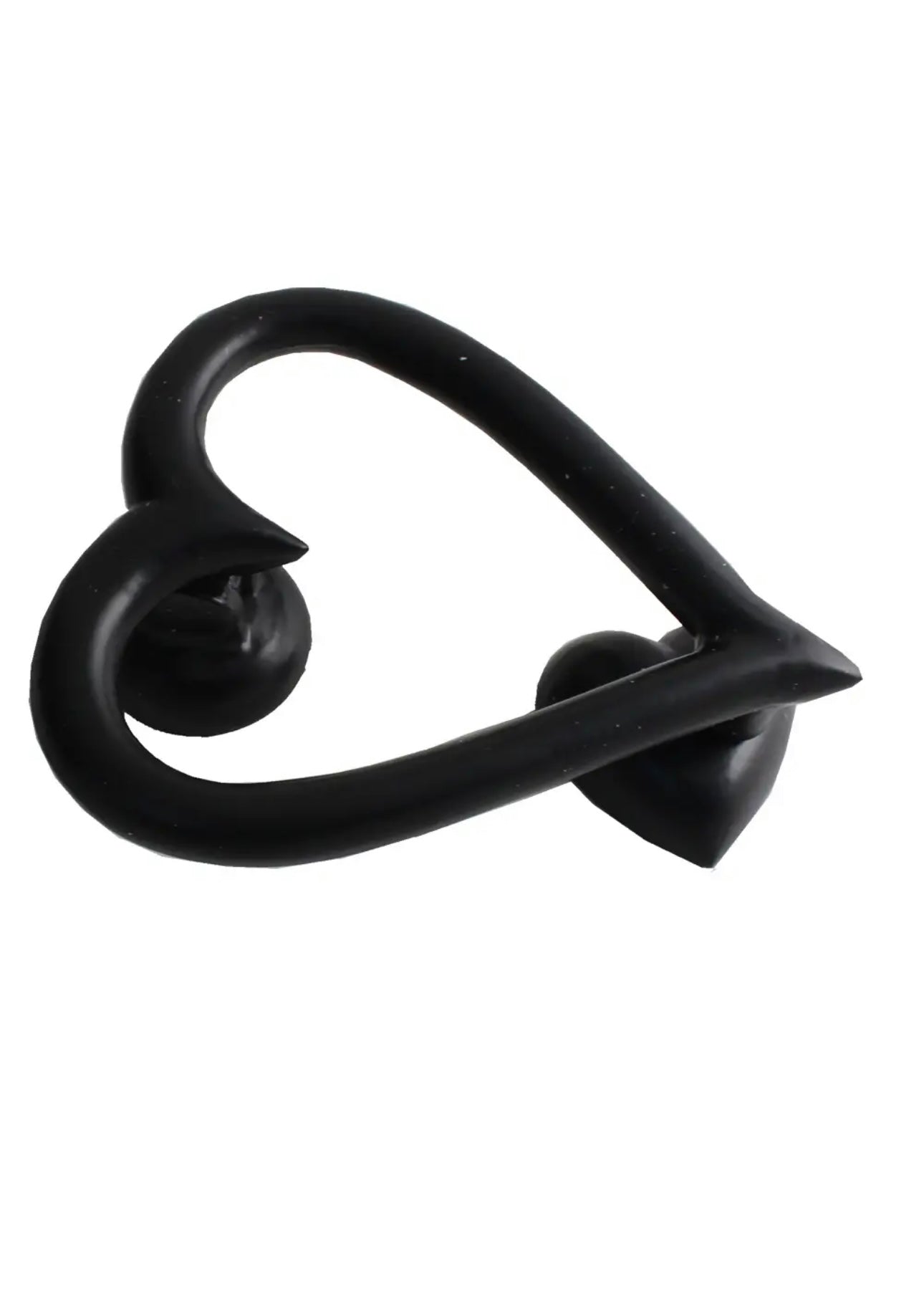 Heart Door Knockers - Black