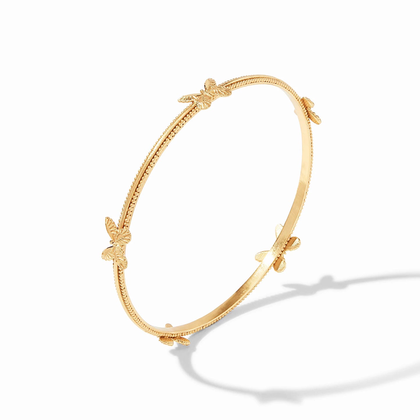 Gold Butterfly Bangle - Med