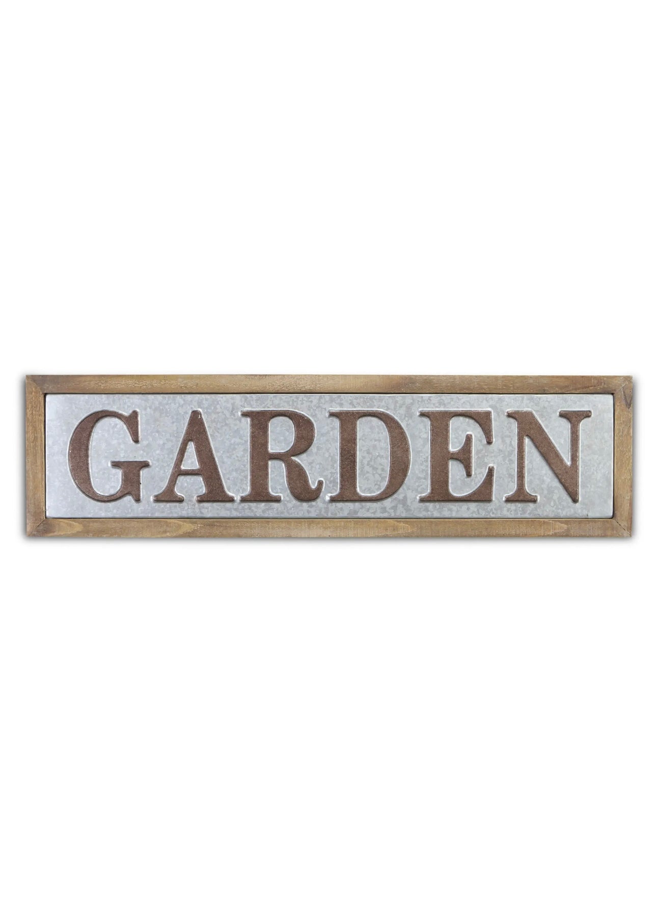 "Garden" Wood Frame Wall Sign