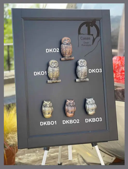 Owl Door Knockers - Antique Brass