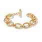 Catalina Demi Gold Link Bracelet w/ Pearl endcaps