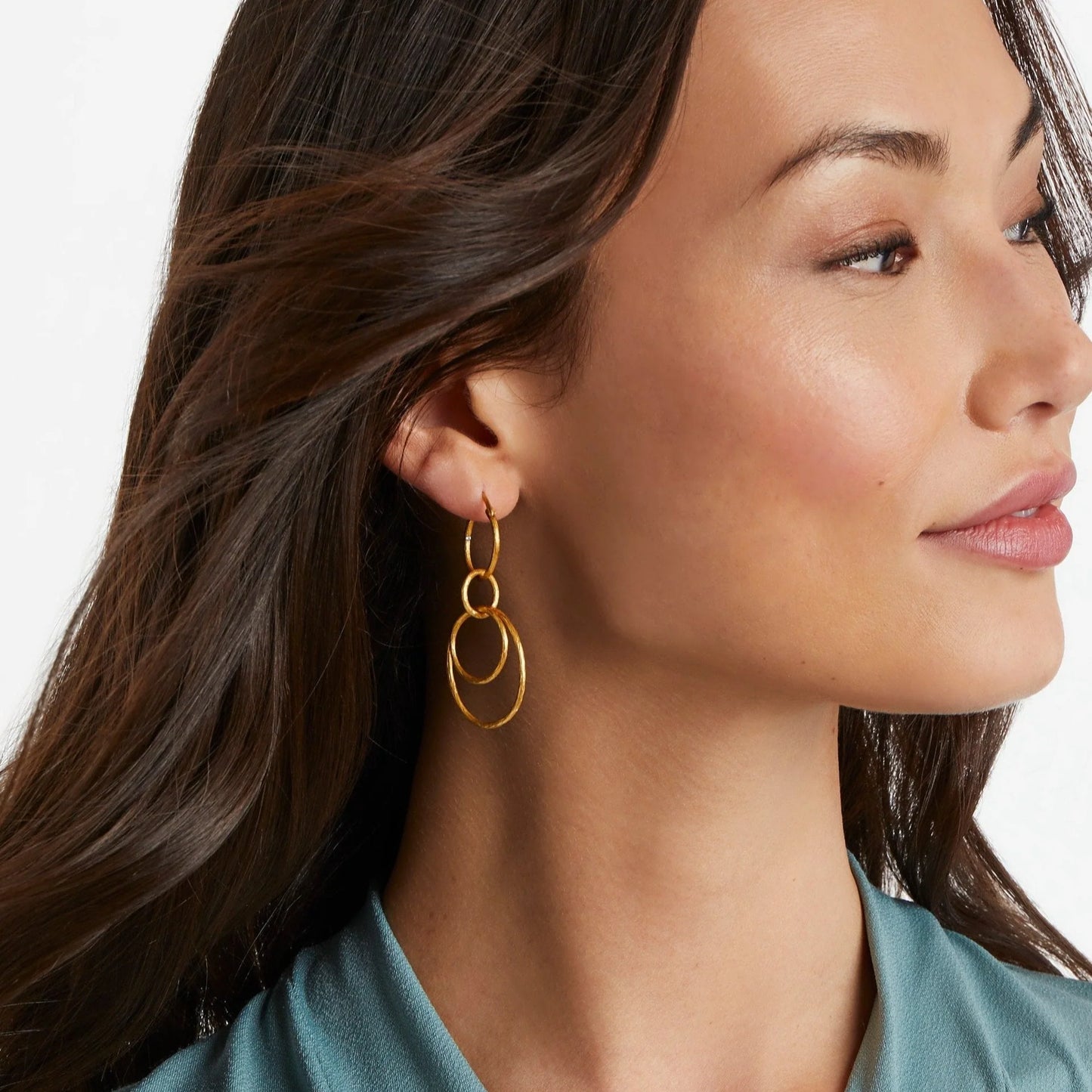Simone 3-in-1 Gold Earring