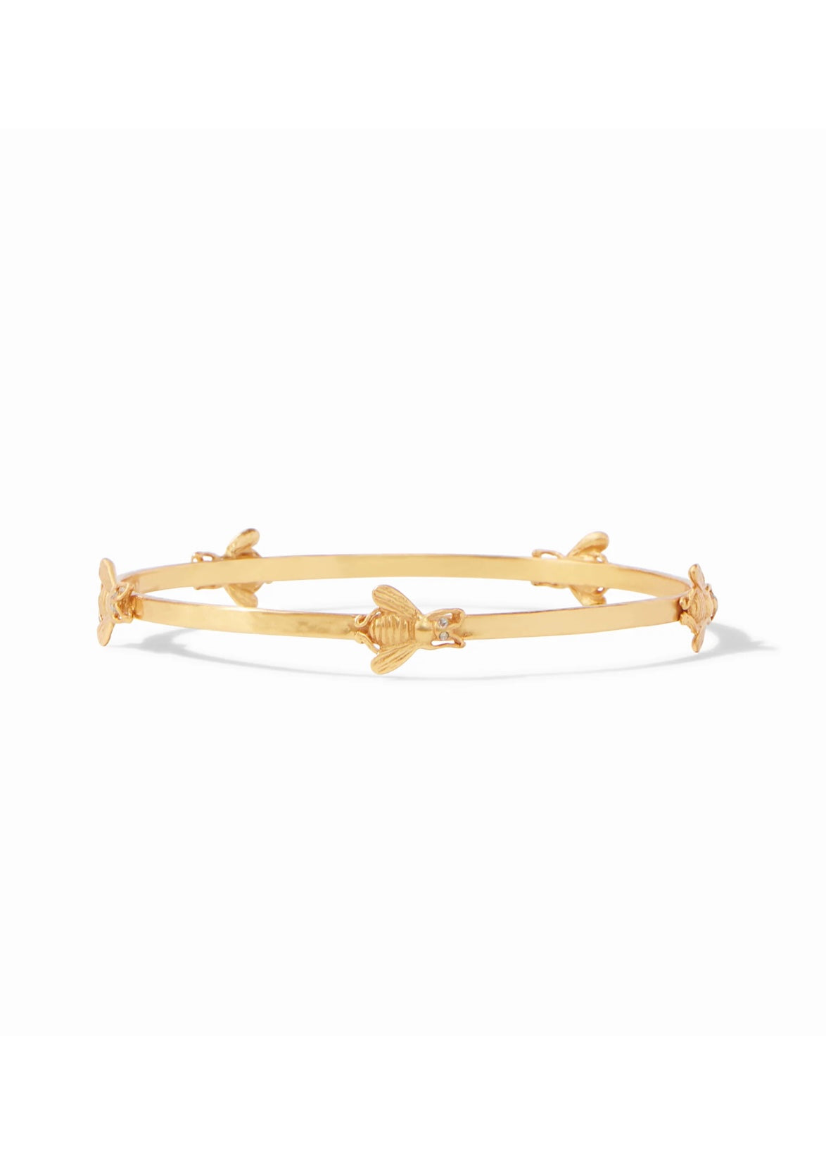 Bee Bangle-Gold Cubic Zirconia