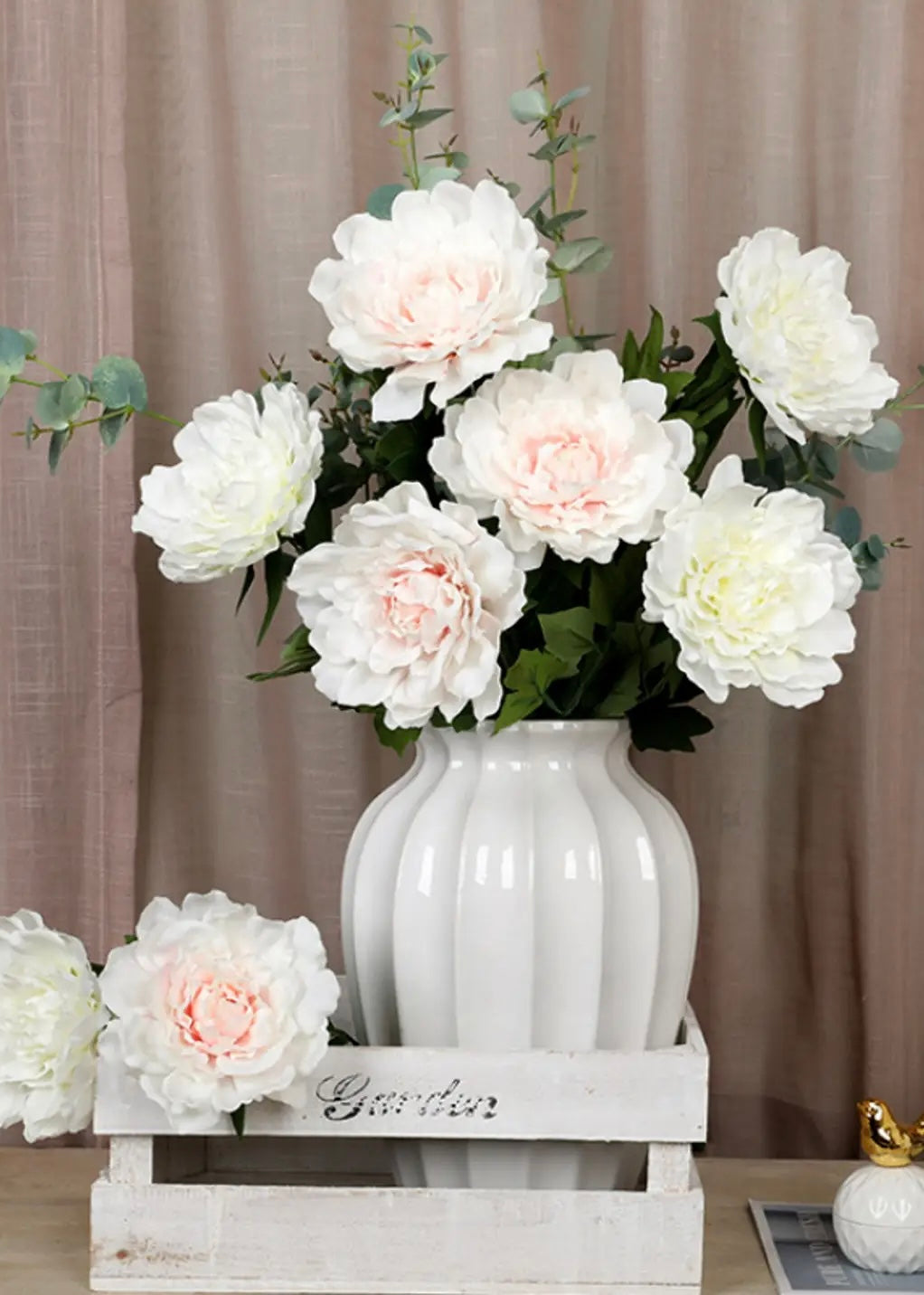 Peony Stems-Soft White