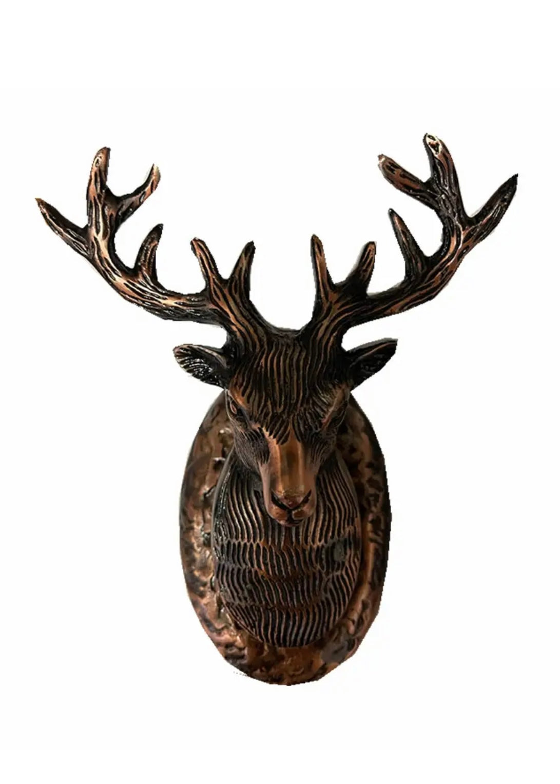 Highland Stag Door Knocker - Red Copper