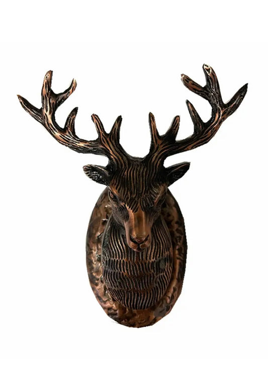 Highland Stag Door Knocker - Red Copper