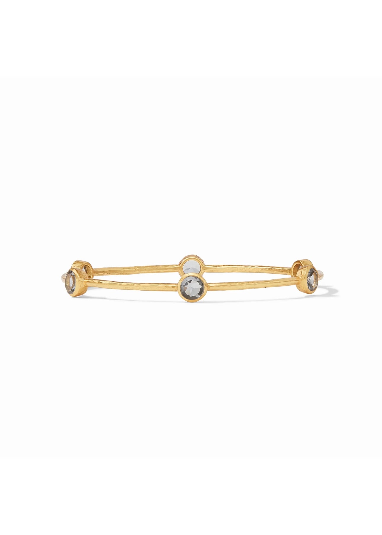 Milano Bangle - Gold Band w/ Charcoal Blue