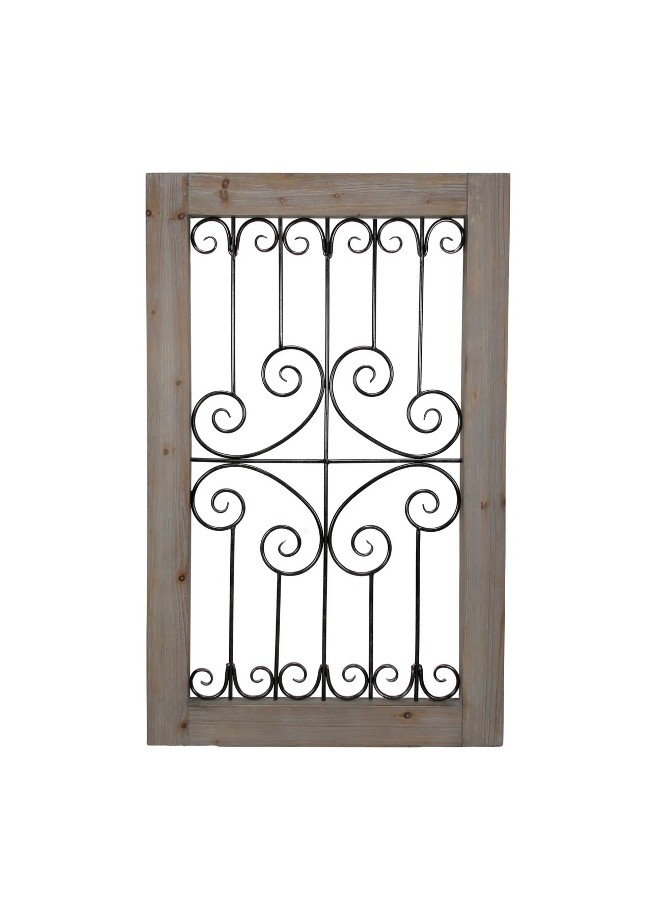 White Washed Wood Frame Wall Decor