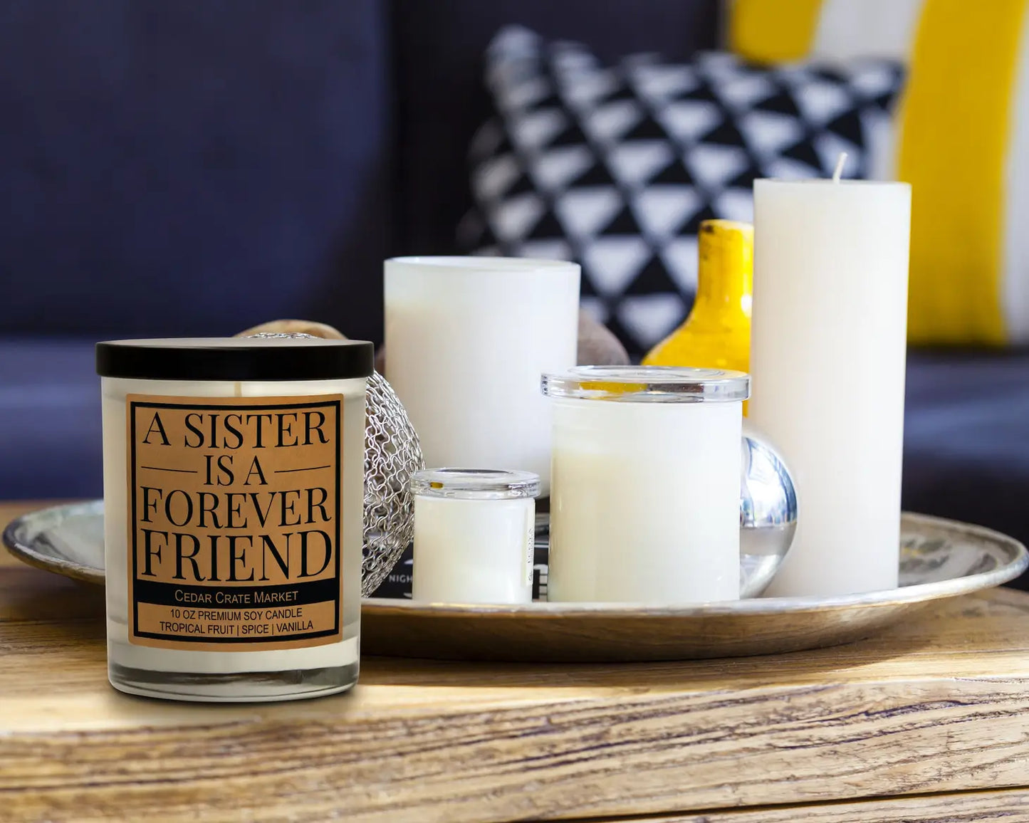 A Sister is a Forever Friend-Candle