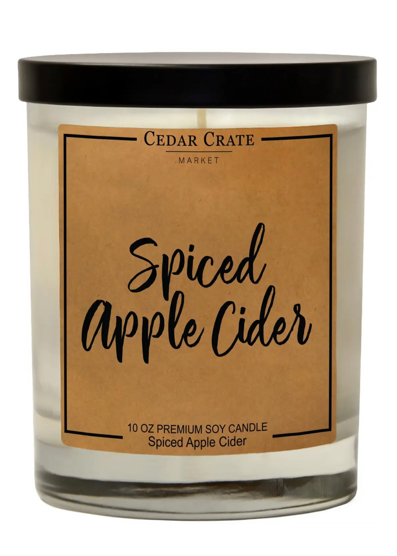 Spiced Apple Cider Kraft Soy Candle