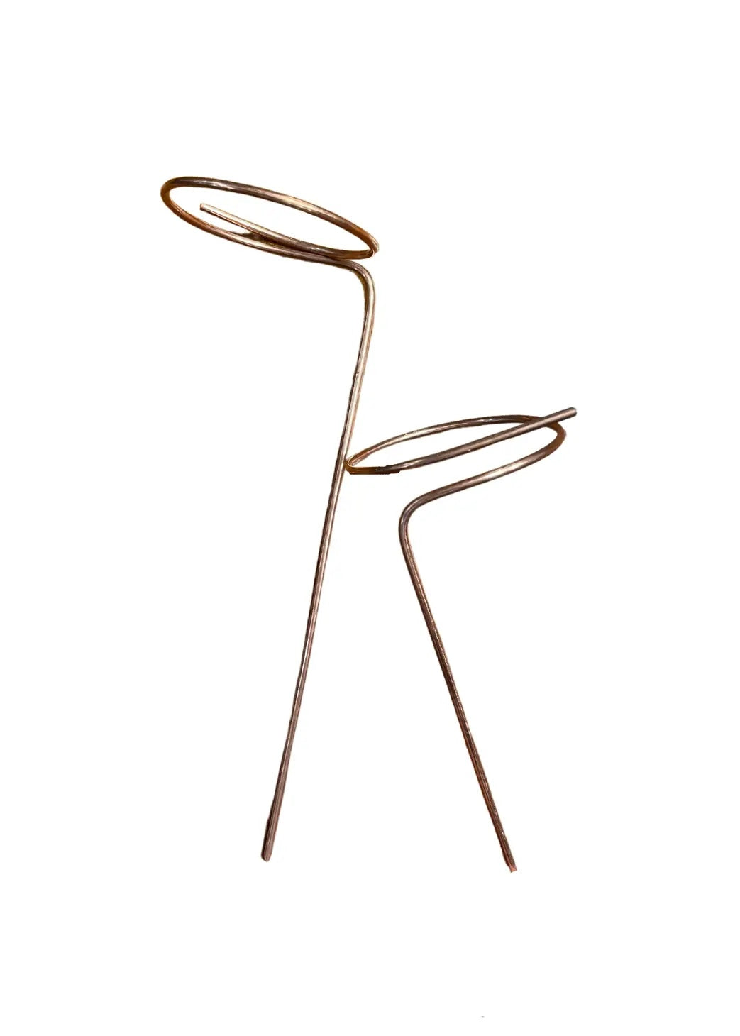 9” Copper Loop Plant Trellis
