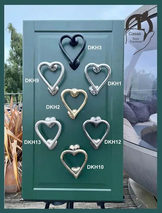 Heart Door Knockers - Copper