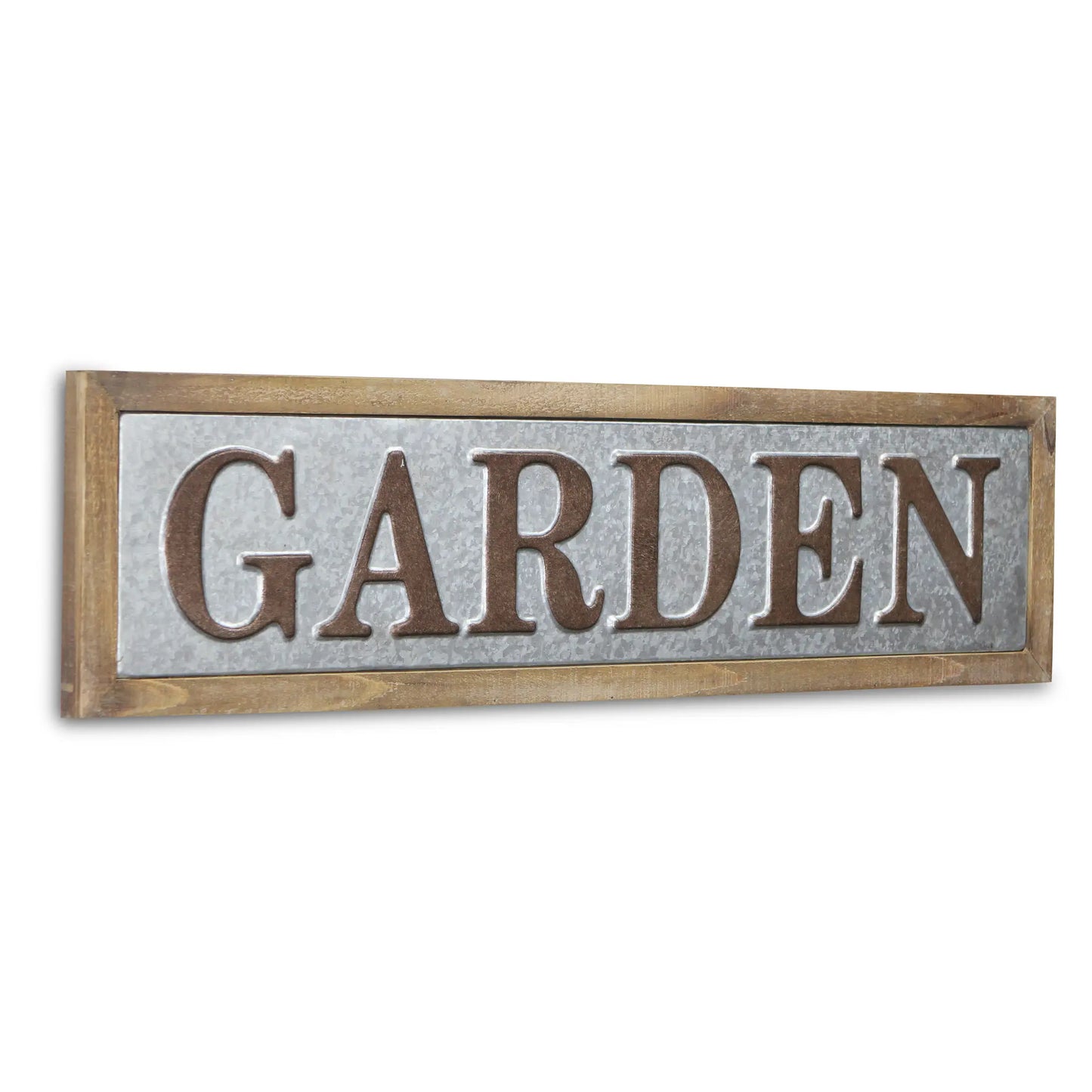 "Garden" Wood Frame Wall Sign