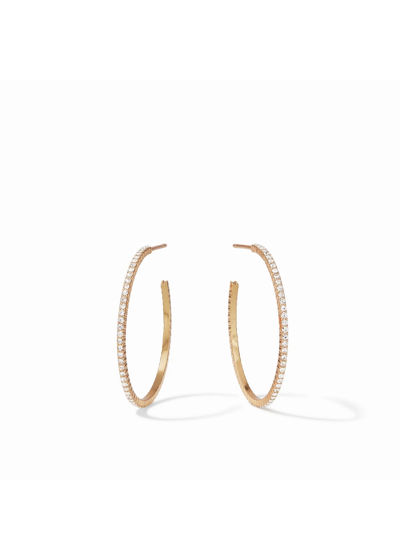 Windsor Gold Medium Hoop - Cubic Zirconia