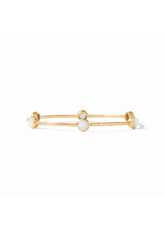 Milano Bangle - Gold Band w/ Mother of Pearl