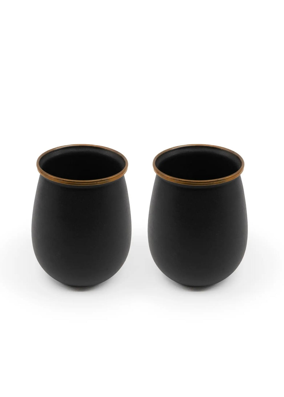 Charcoal Enamel Tumbler (Set of 2)