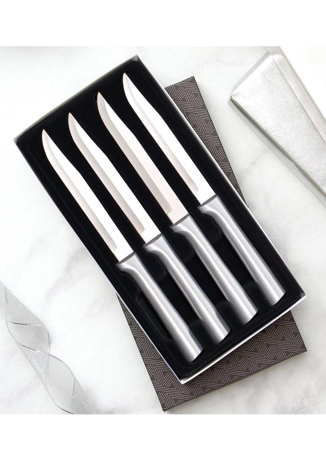 Silver Four Utility/Steak Knives Gift Set