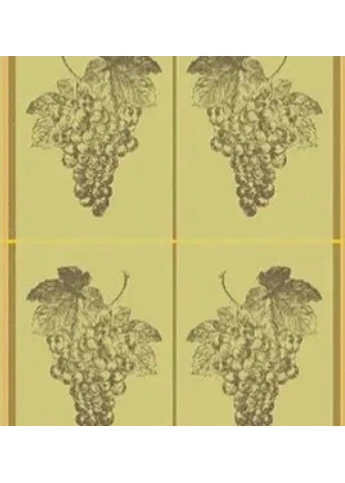 Green Grapes Four-Panel Jacquard Tea Towel