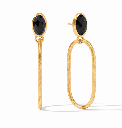 Ivy Statement Earring - Obsidian Black