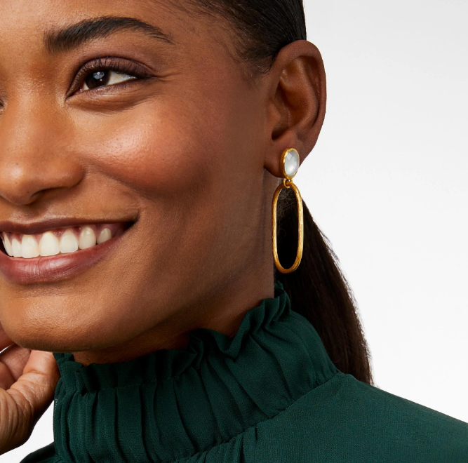 Ivy Statement Earring - Obsidian Black