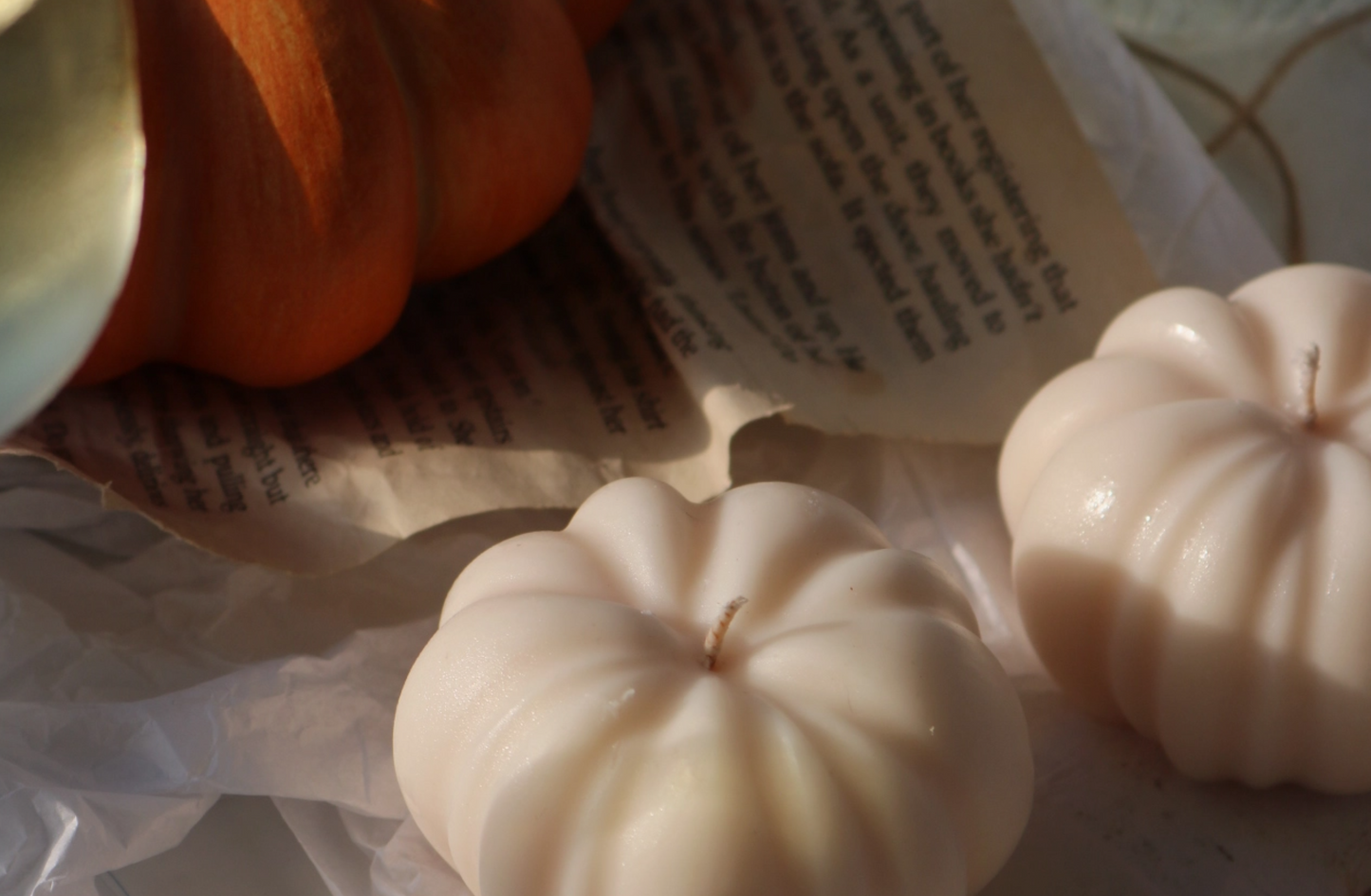 Wax Pumpkin Candle