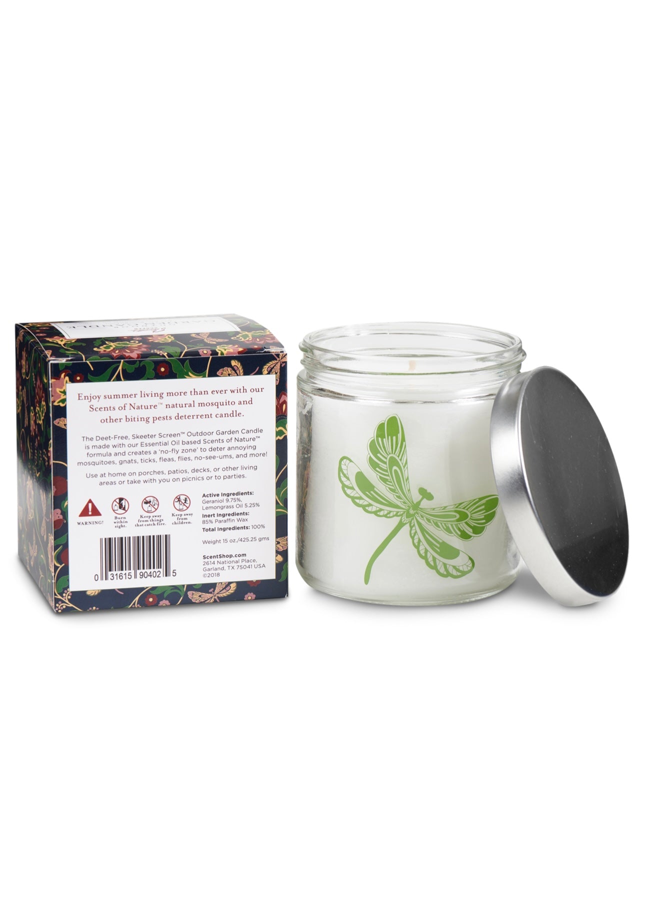 Skeeter Screen Garden Candle