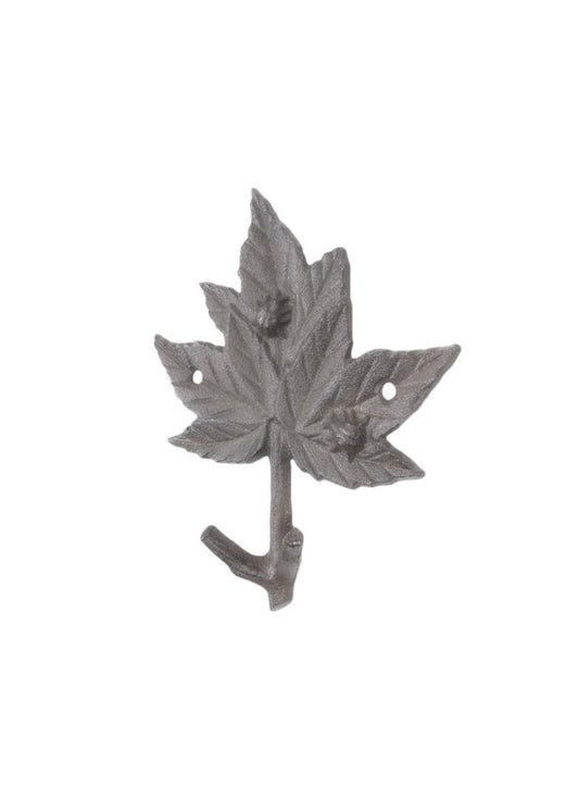 Decorative Cast Iron Maple Tree Leaf Branch Hook