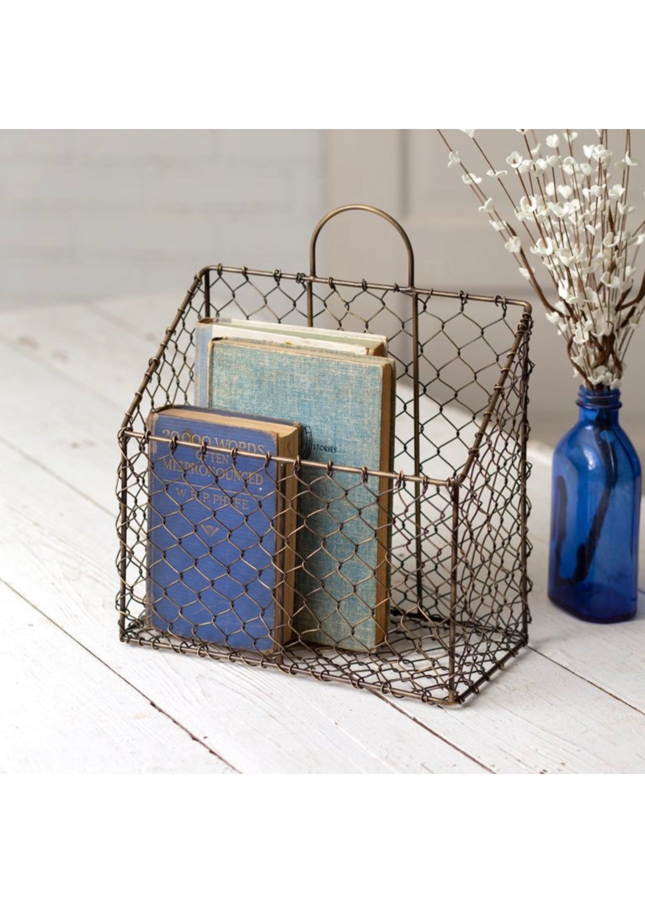 Chicken Wire Magazine Basket