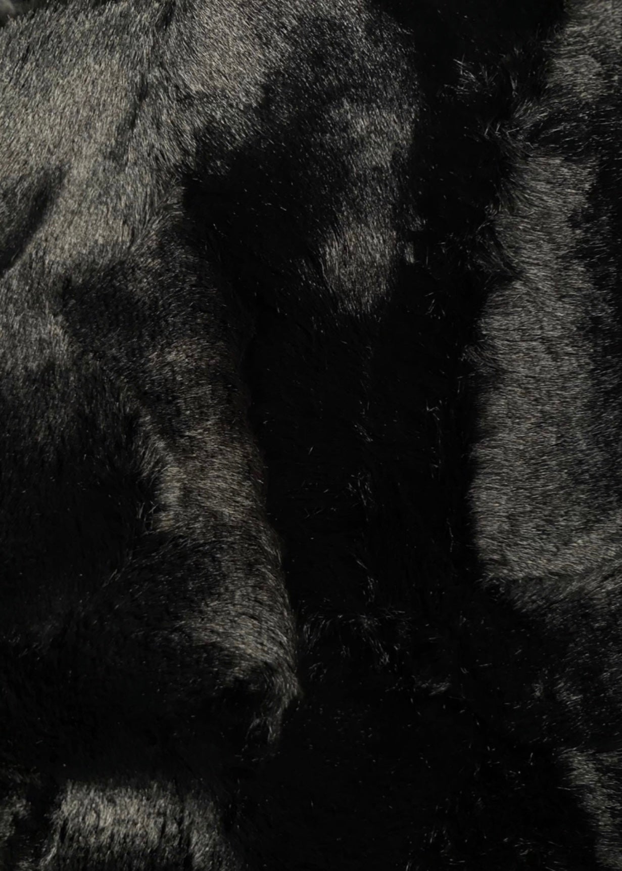 Black Plush Throw