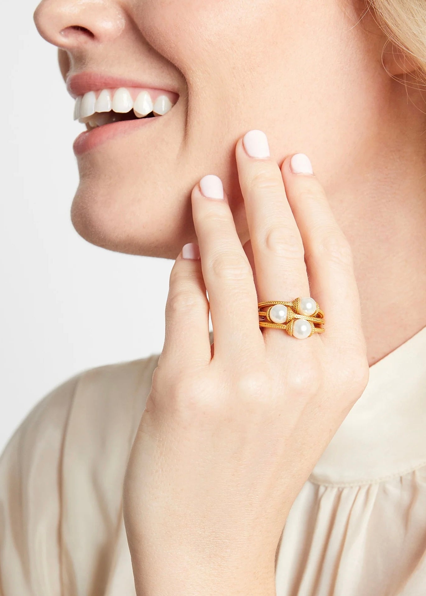 Calypso Gold Ring Trio Set