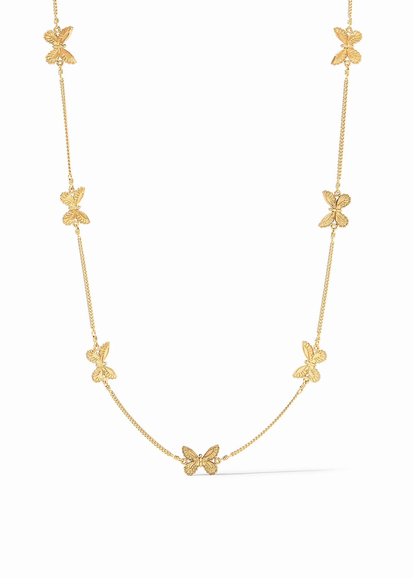 Butterfly Delicate Station Necklace