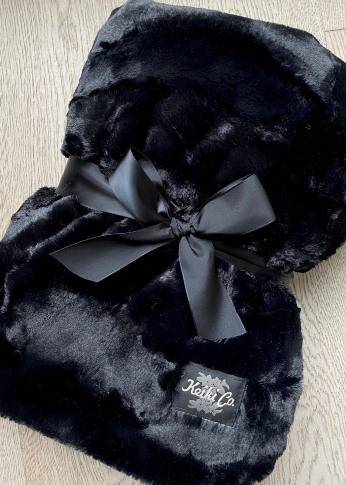 Black Plush Throw