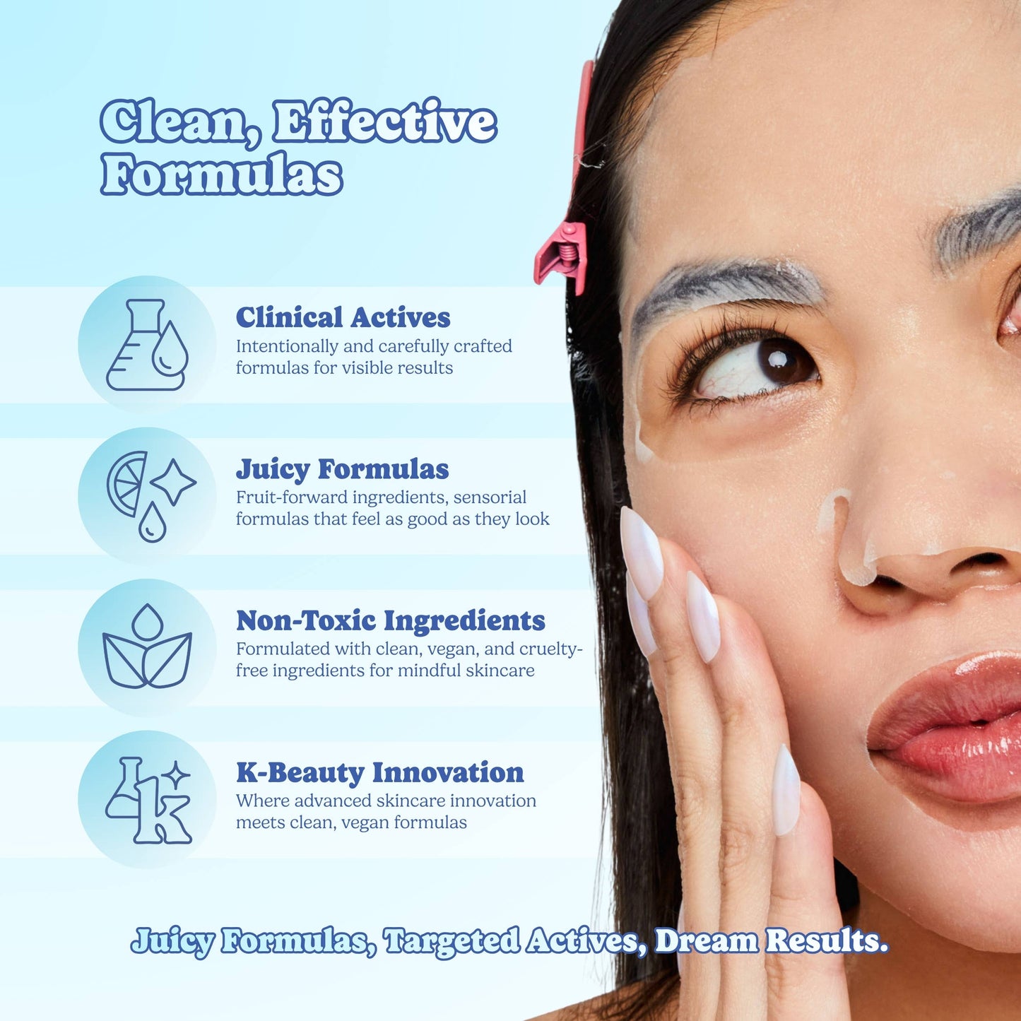 The Blue Dream Moisture Repair Raw Juice Mask: With Peg Hole