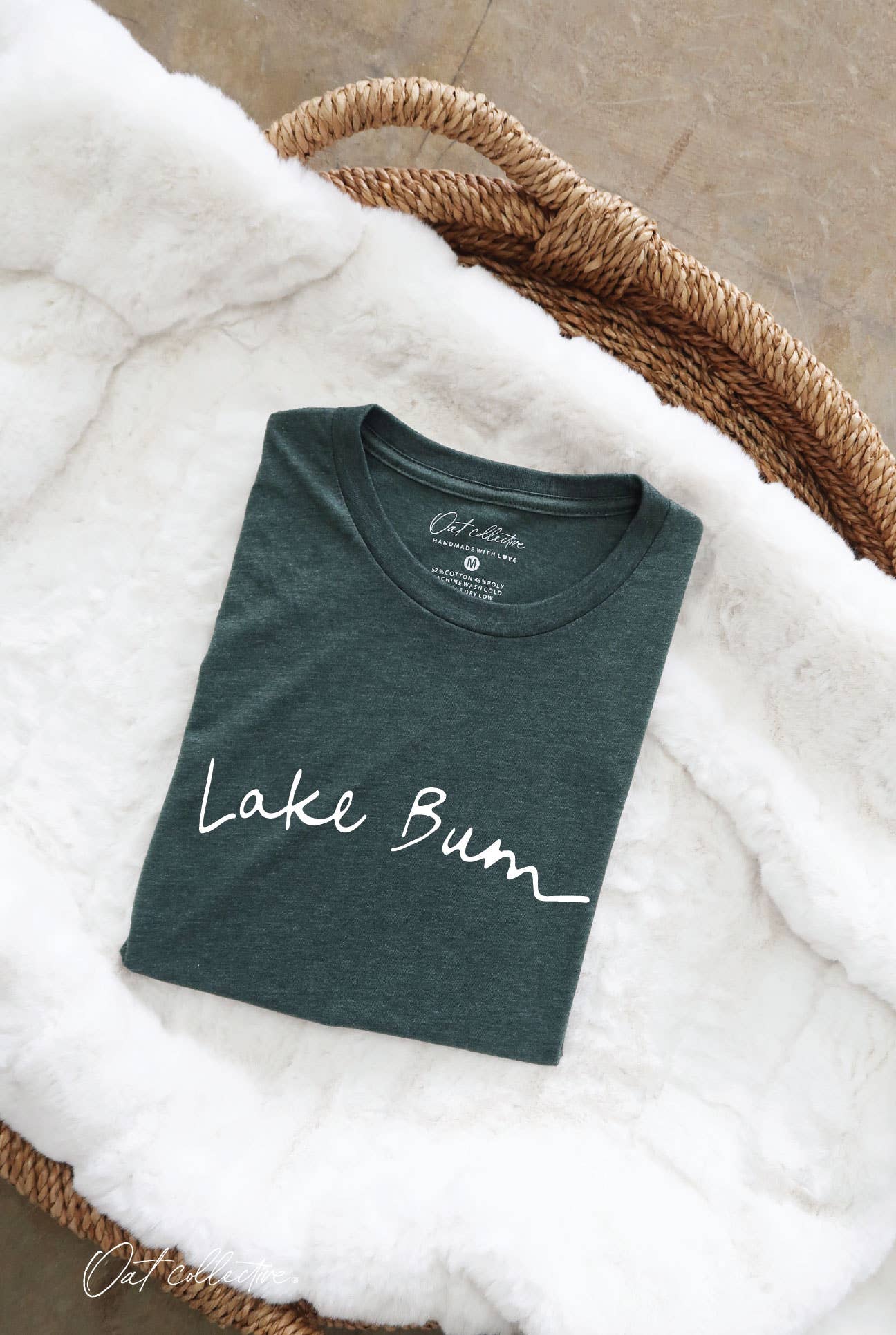 LAKE BUM Graphic T-shirt: BLACK / M