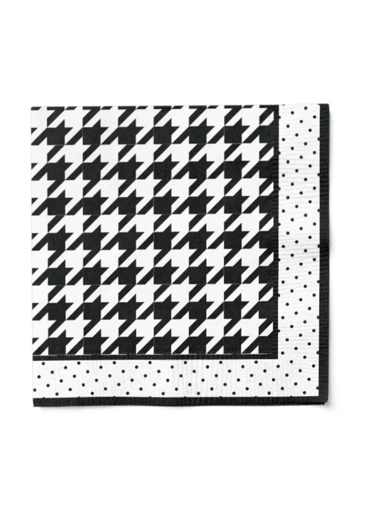 Blanc & Noir Cocktail Napkin/20pk