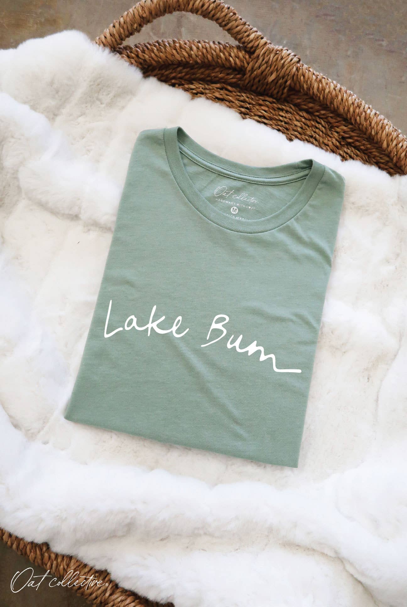 LAKE BUM Graphic T-shirt: BLACK / XL