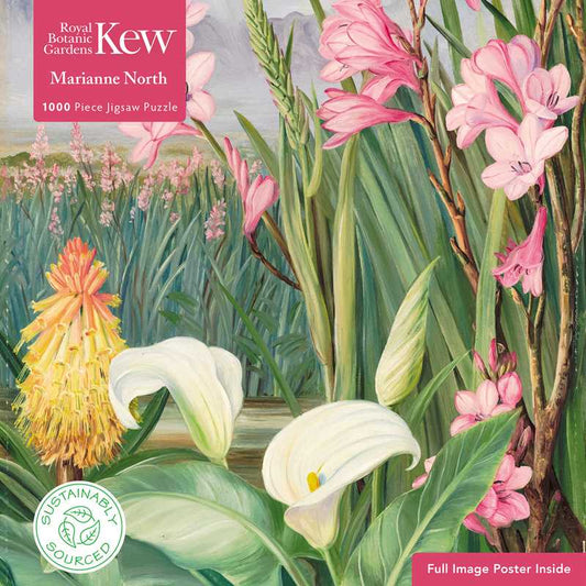 Adult Sustainable Jigsaw Puzzle Kew Gardens: Marianne North: Beauties of the Swamps at Tulbagh by: Jigsaw; 1 pages / English