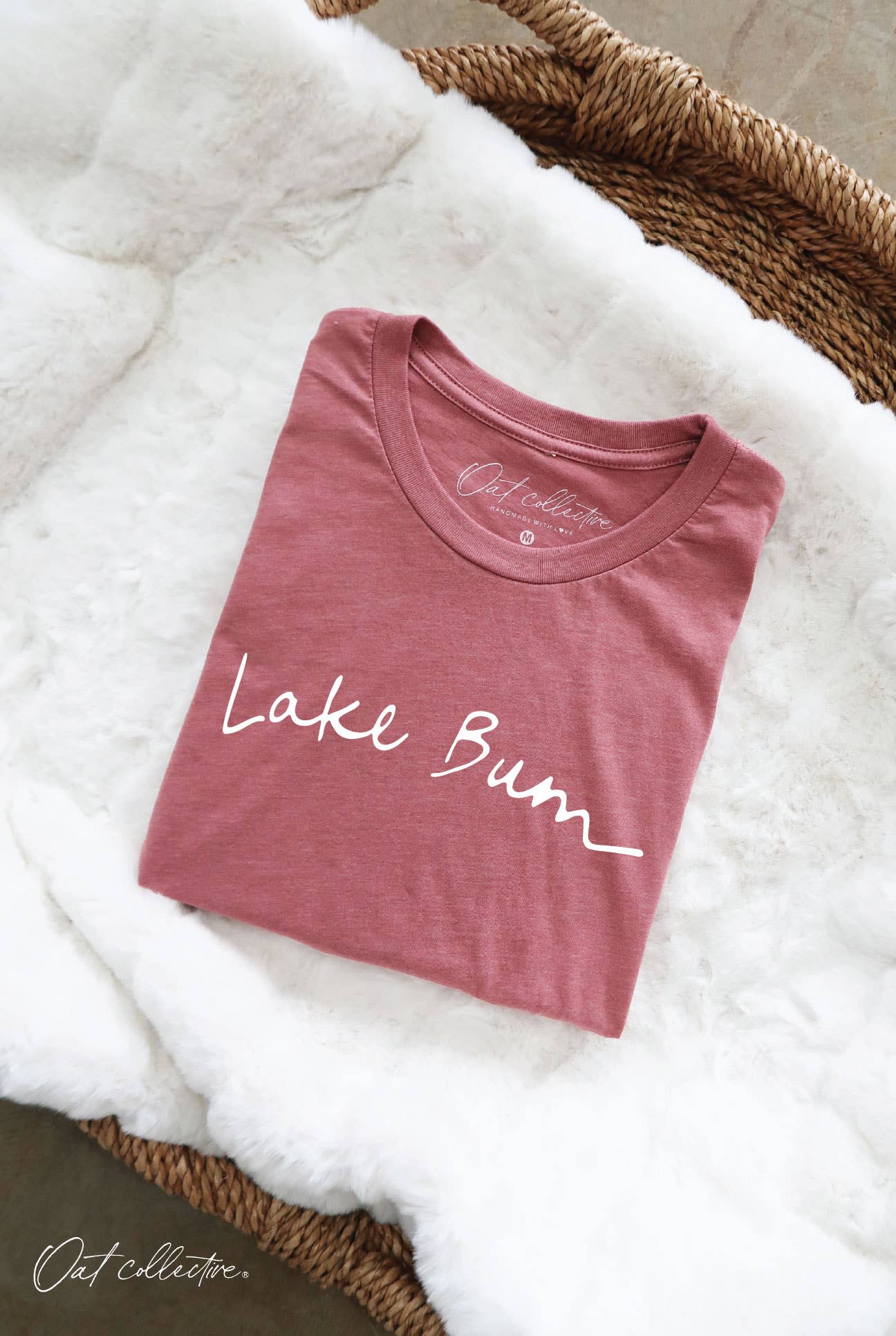 LAKE BUM Graphic T-shirt: BLACK / L