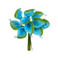 Pack of 10-real touch calla lily green color palette: Picasso Clover Green