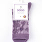 Rufia - Purple Embossed Women's Socks: 4 / One Size