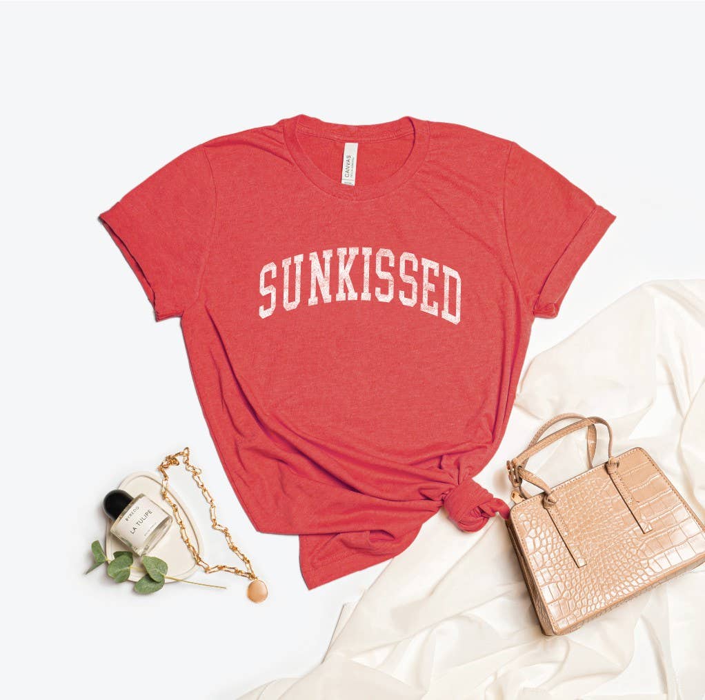 SUNKISSED Graphic T-Shirt: HEATHER MUSTARD / L