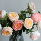 18"Elegant Real touch Juliet Rose-Moisture-touch coating: Soft Blue