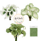 Pack of 10-real touch calla lily green color palette: Picasso Clover Green