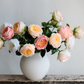 18"Elegant Real touch Juliet Rose-Moisture-touch coating: Soft Blue