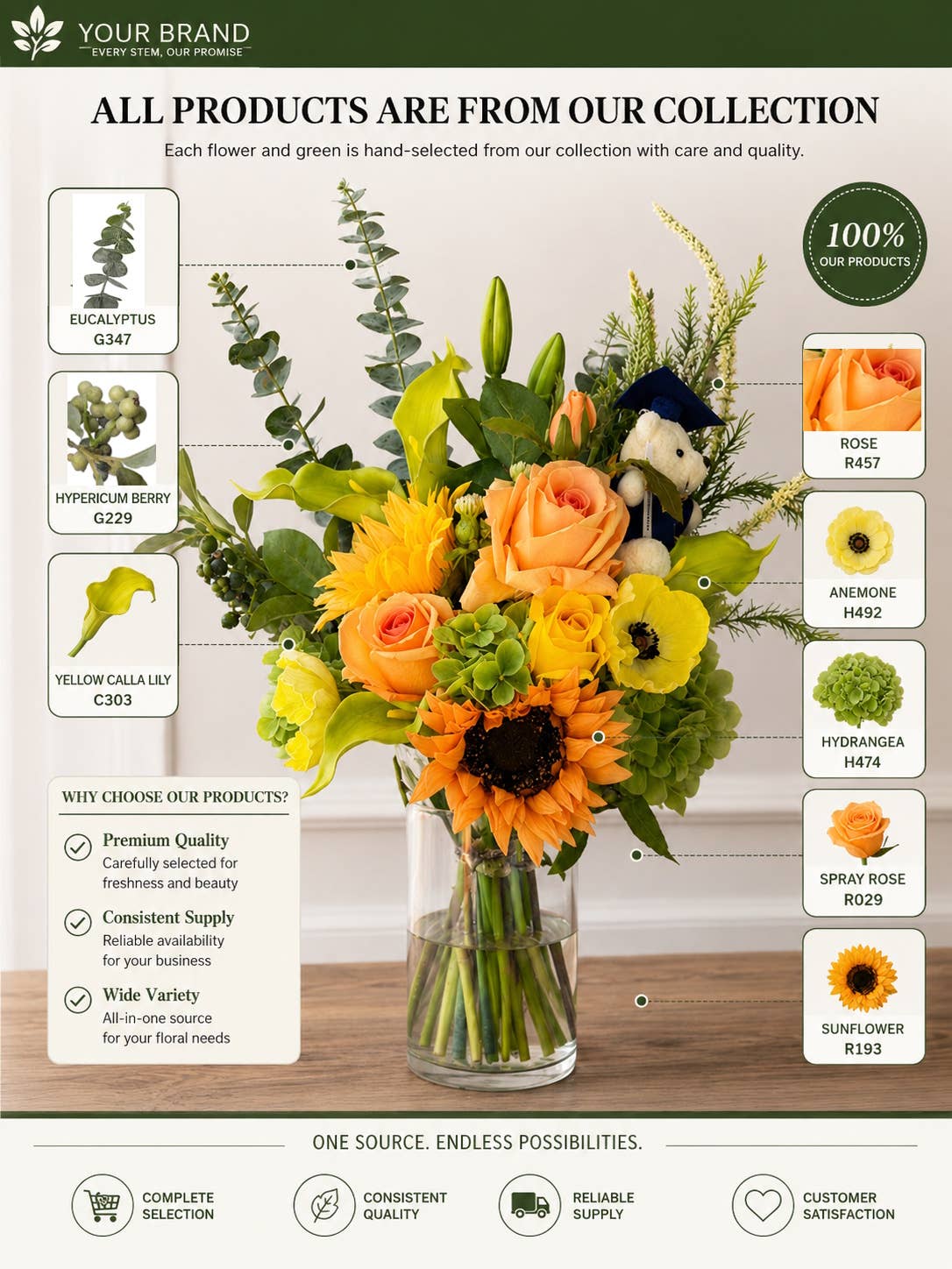 34.5"Desinger's Pick-Artificial Frosty Berry spray: Frosty Black