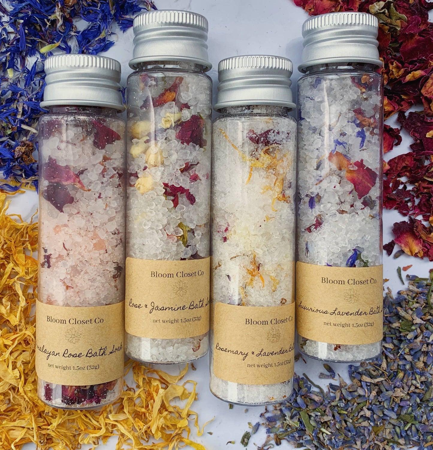 Mini Test Tube Bath Salts: Mixed Scents