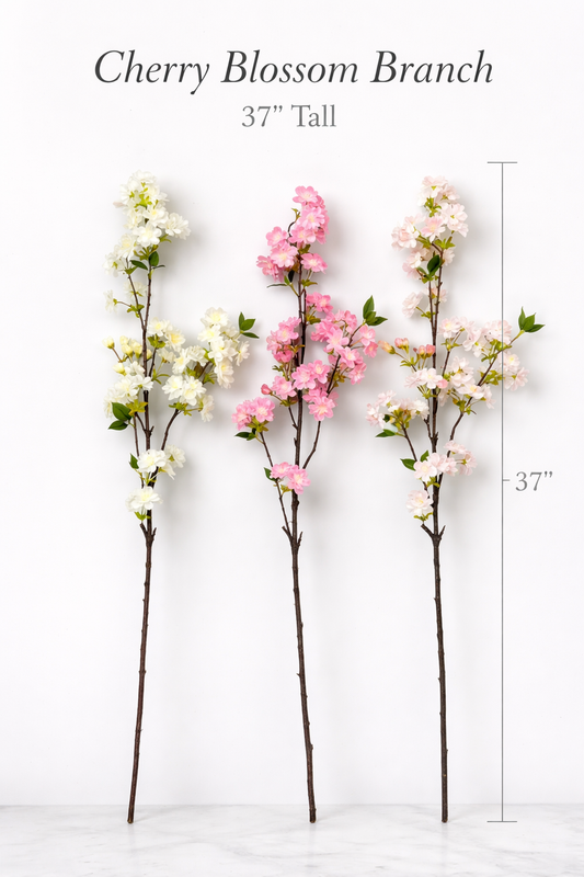 Cherry Blossom Branch : Light Pink / Short-19"