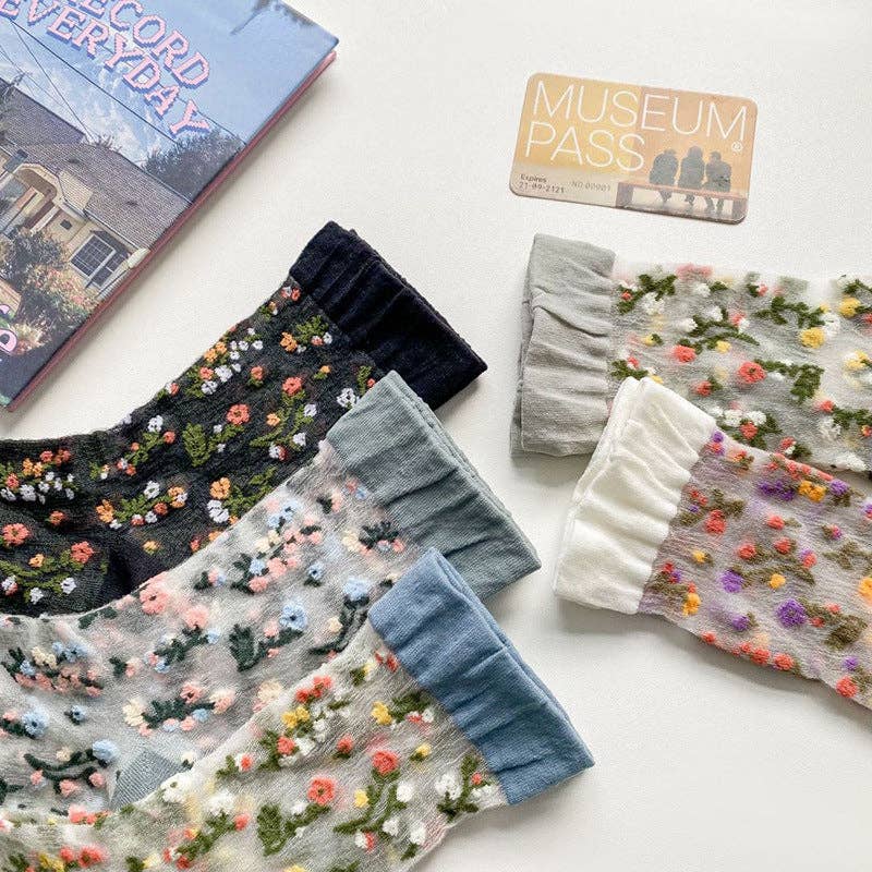 Rufia - Patterned Socks (See thru)