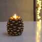 Pinecone Candle - Perfect Christmas Centerpiece: White